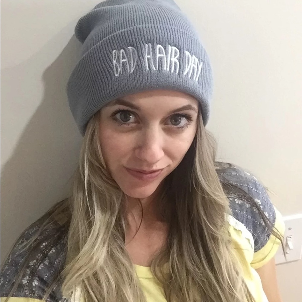 1 Left⭐️Bad Hair Day Beanies❤️💜 - Picture 4 of 4